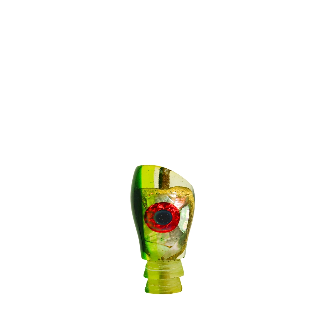 Bob Schneider Lures: History & Lure Identification Guide | Luremonger 9" Scoop, Shell Insert - Offshore Trolling Lure Archive