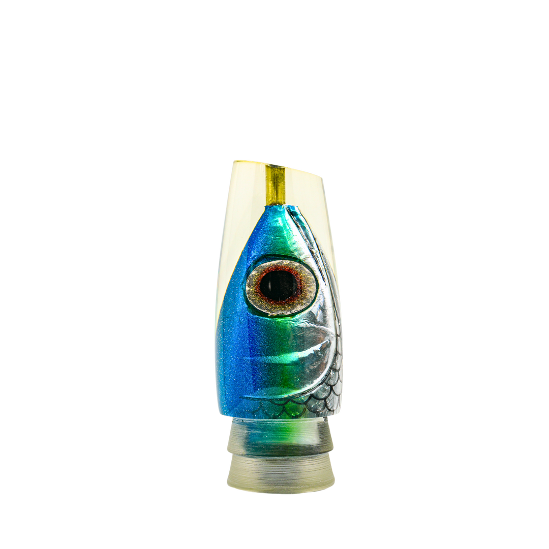 Leroy Lures: History & Lure Identification Guide | Luremonger 12" Plunger, Non-Jet Fish Head - Offshore Trolling Lure Archive