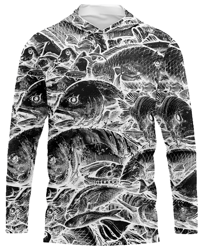 Hawaii Fish Camo Invert Dri Fit Hoodie (Adult/Keiki)